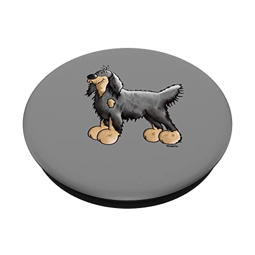 Gordon Setter Dog Gift for Dog Lover And Gorden Setter Owner PopSockets Swappable PopGrip, Black - Image 2