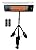Dr Infrared Heater DR-338 Carbon Infrared Patio Heater with Tripod, Black, 23x40 Inches