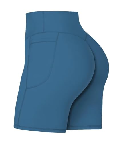 Image of Sunzel No Front Seam Biker Shorts for Women with Pockets, Yoga Workout Gym Bike Shorts with Tummy Control | 3, 5 Or 8-Inch Inseam, High Waisted, No Front Seam, Side Pockets, Buttery Soft, Compression Fit, Squat Proof, Tummy Control