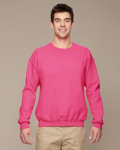 Image of Gildan Men's Cotton Spandex Polyester Blend Crew Neck Sweatshirt