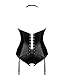 Obsessive - Viranes Korsett M/L, Schwarz, Schwarz, Schwarz, Schwarz