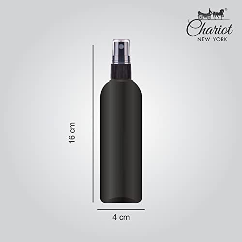 Image of Chariot New York Refillable Spray Empty Bottles With Spray Pump Uses For Diy Perfume, Essential Oils, Blends, Aromatic Water, Beauty Products 120 ml (Pack of 2) (2), Black
