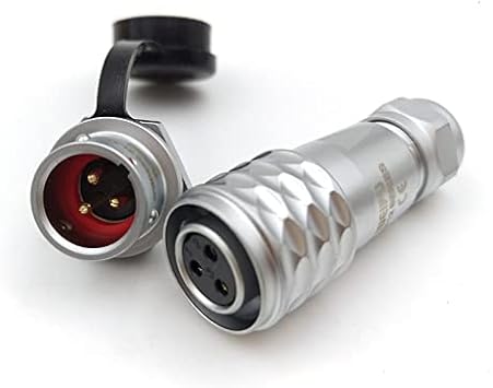 WEIPU SF12 12mm 3Pin Panel Mount Waterproof Power Connector IP67,Aviation Wire Cable Connector 3Pin, Panel Moun-Plug Female &Socket Male