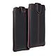 Universal Handyhülle Handytasche Slim Case Sleeve schwarz rot für Samsung Galaxy A15 5G / A25 5G / A34 5G / S23 Ultra / S24 Ultra u.a.