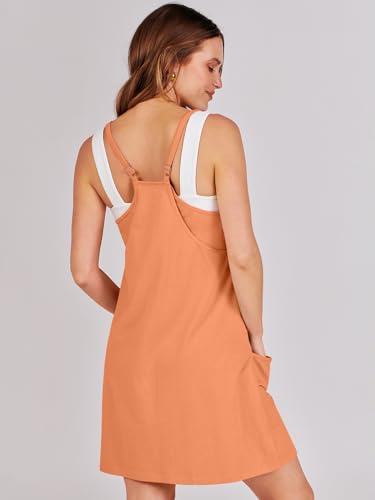 Image of ANRABESS Women Athletic Dress Summer Tennis Workout Active Sports Mini Romper Dress Built in Shorts Travel Vacation Clothes