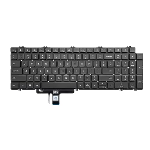 Teclado para Dell Precision 15 3570 en versión US y color negro