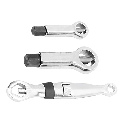 DIYEAH 3Pcs Heavy Duty Rusty Nut Splitter Tool Durable Nut Cracker for Damaged Corroded Stuck Nuts Efficient Auto Repair Nut Breaker Bearing Steel Construction
