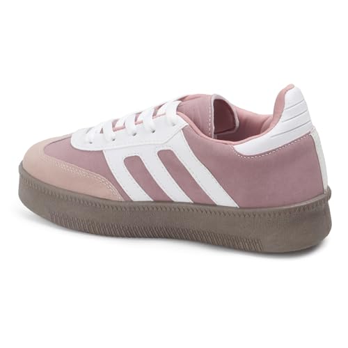 Image of Vendoz Women Sneaker | Cushioned Insole for Comfort | Stylish Lace-Up Design | Lightweigh & Perfect for Casual Outfit for Girls CNV7030