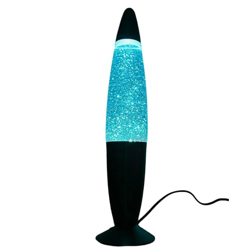 Image of DIVAS SPIRITUAL Linx Glitter Lava Lamp: Mesmerizing Liquid Motion Lamp with Glitter for Home Decor (Blue)
