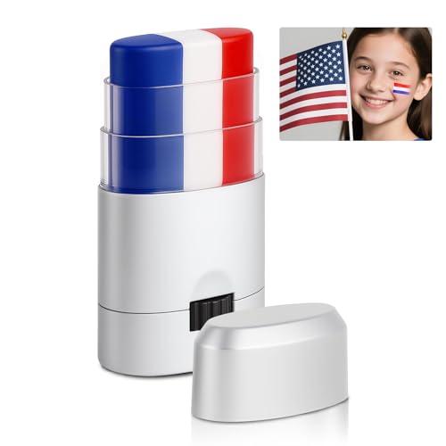 Red White and Blue Face Body Paint Sticks- Patriotic...
