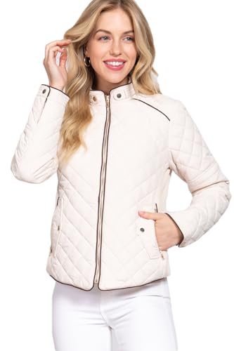 NE PEOPLE Womens Lightweight Quilted Zip Jacket (S-3XL)