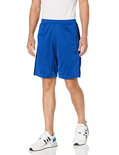adidas Men's Designed 2 Move 3-Stripes Primeblue Shorts, Team Royal Blue/Black, 4X-Large