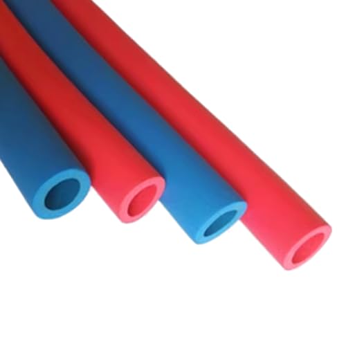 Piankowa rura izolacyjna 6 mm-60 mm ognioodporna rura ochronna rusztowania wąż antypoślizgowy do użytku przemysłowego niebieski kolor rozmiar: ID6 mm x T15 mm x dł. 2 m