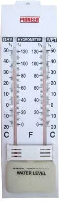 Wet and Dry Humidity Hygrometer Baby Thermometer (White)-image-0
