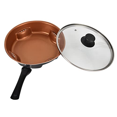 Poêle en aluminium durable et multifonctionnelle avec couvercle - 8