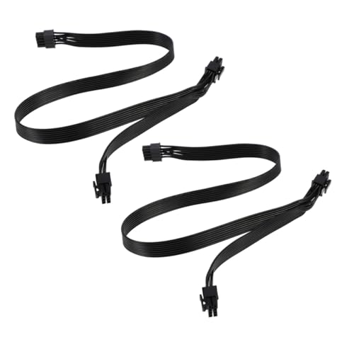 Cable de alimentación PCIe con alta resistencia térmica y doble conector macho flexible