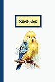 Photo Gallery journal for kids, budgie design on cover: pretty blue and yellow parakeet on this blank lined notebook Photo Gallery journal for kids, budgie design on cover: pretty blue and yellow parakeet on this blank lined notebook