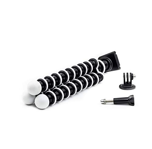 Octopus Flexible Tripod Camera + Action Cam Mount Stand w/Quick Release Plate for GoPro Hero Fusion Akaso Brave 5 4 Apeman EKEN H9R Fitfort Crosstour Campark Davola Dragon Touch Jeemak YI 4K Cam