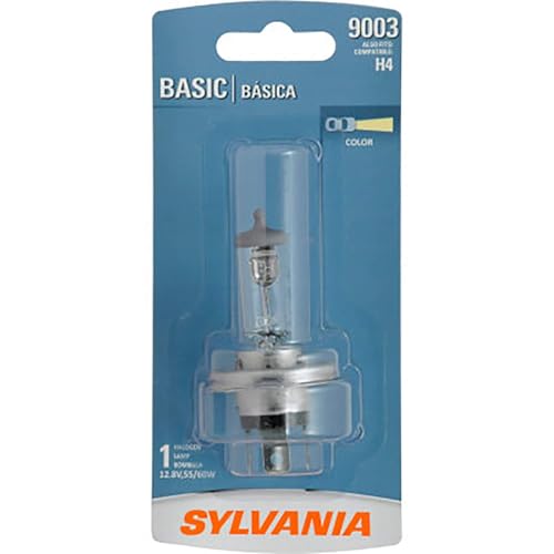 SYLVANIA - 9003 Basic - Halogen Bulb for Headlight Fog and Daytime Running Lights (Contains 1 Bulb)