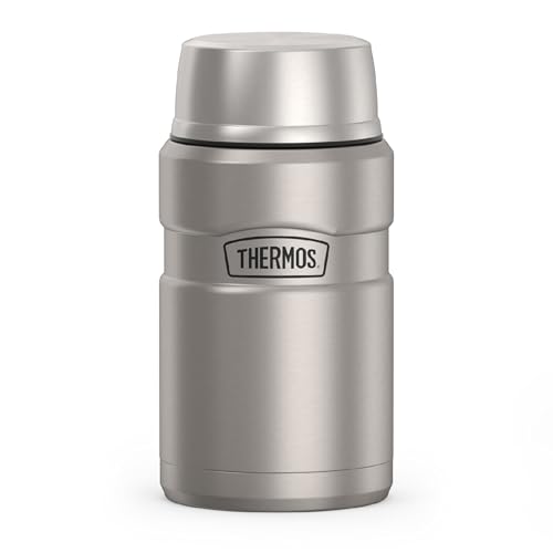 Image of THERMOS Stainless King Vacuum-Insulated Food Jar, 24 Ounce, Matte Steel