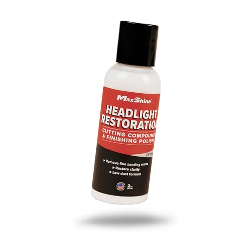 MaxShine Headlight Restorer – One Step Polish to Clean & Renew Yellowed...