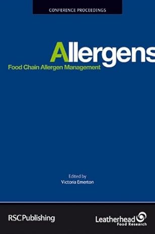 Allergens - Food Chain Allergen Management