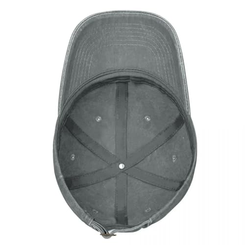 Casquette de baseball classique mixte en denim vieilli avec sangle ajustable