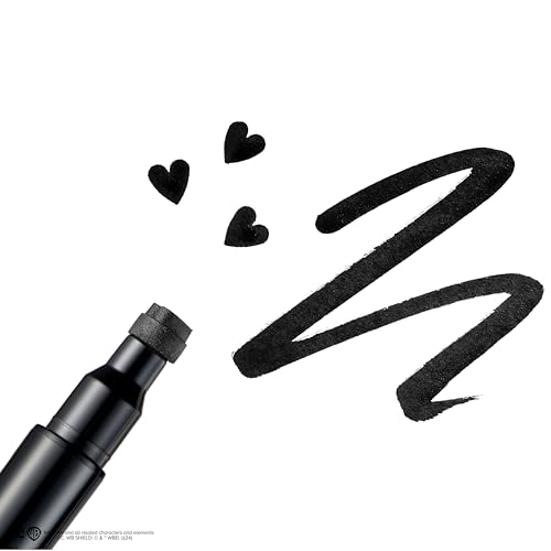 Lottie London Jumbo Heart Stamp Liner doble punta negro miniatura 4