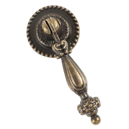 PERSELOSO 2個 古キャビネットノブ キッチン引き出しドアノブ 合製 アンティーク調 シンプル設計 家具用交換用取っ手 クローゼット 食器棚対応