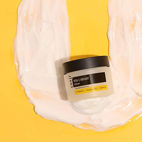 coxir VITA C CREAM/Niacinamide face cream with vitamins/Hydrates and moisturizes/Korean Skin care/Vitamin C, A, E, B3. Vitamin Moisturizing cream [50ml/1.69 fl.oz]