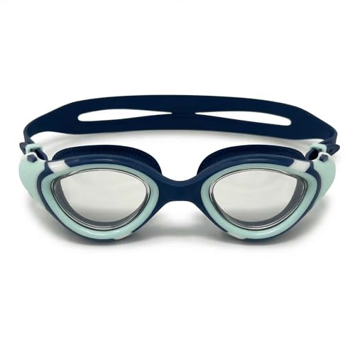 Image of BURNLAB Swimming Goggles for Kids, Clear Vision Pool Goggles for Boys & Girls, Easy Adjustable Strap (Tibetan and Blue Green)