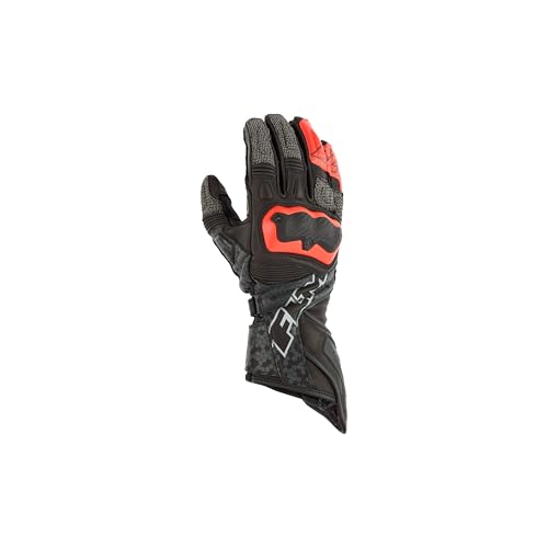 FLM Assen Motorradhandschuh lang rot 9