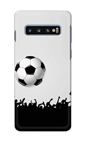 Image of Printed Hard Back Cover Case for Samsung Galaxy S10 Plus | Samsung S10+ Back Cover (Football Icon) -702