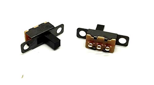 Image of INVENTO SPDT on-Off 3 Pin Black 2 Position Slide Switch for Car Motorcycle Electrical DIY (0.3A 125V AC) - 10 Pcs
