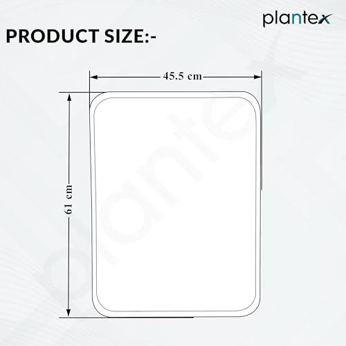 Image of Plantex Aluminium Frame Bathroom Mirror for Wall /Wall Mount Mirror for Bedroom /Dressing Room /Living Room /Entryway - Shatterproof Mirror (18x24 Inch-Brushed Black /Rectangle)