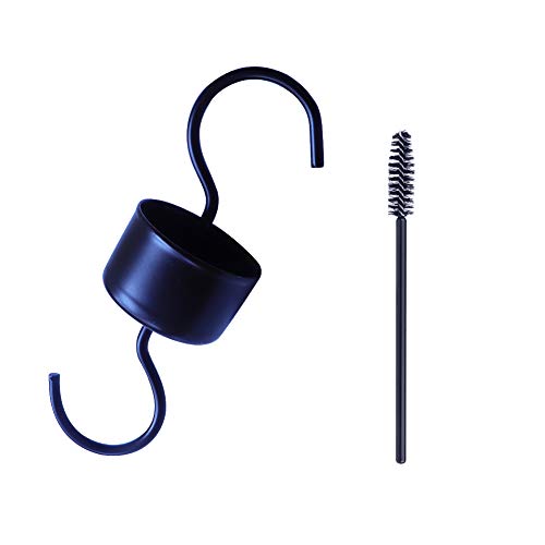 Kesywale Ant Moat for Hummingbird Feeder, Bird Feeders Accessory Hooks Ant Guard, 1 Hook with 1 Brush (1, Black)