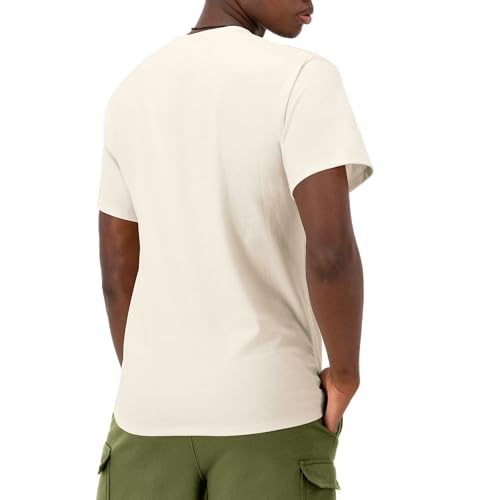 Image of Champion Men's Graphic Short Sleeve T-Shirt, Standard Fit, Classic Script Logo, Midweight 100% Cotton