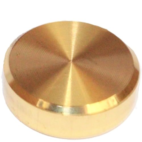 Image of RiseOm Brass Round Mirror Cap,Screws Cap Cover,Nails Decorative,Mirror Nail Decorative Cover (Pack of 40, 16mm-Gold (PVD))