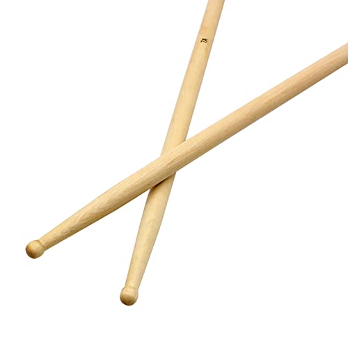 1 par de baquetas para batería 7A de madera de arce, fáciles de usar para adultos y principiantes miniatura 4