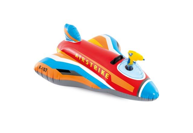 Intex Jet Fighter Ride-Ons 57531NP (Inflated 112 x 91 x 41cm / Deflated 117 x 104cm), Multi-color - Image 2