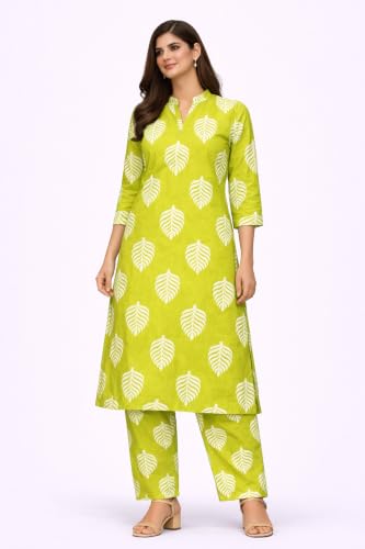 Image of Ladies Designer Three-Quarter Sleeves Rayon Kurti Palazzo Pair Traditional Celebration Straight Fit Clothing Set