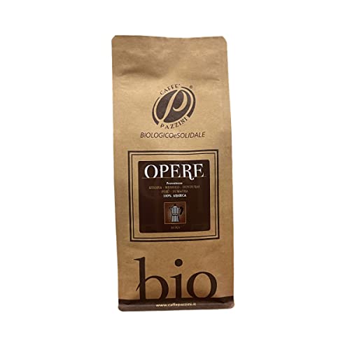 Caffè Pazzini “Opere Brown” 100% Arabica Biologico e Solidale macinato da 250gr