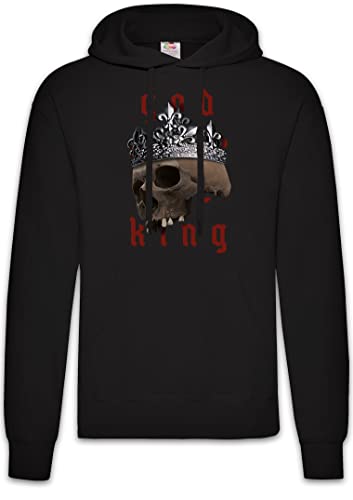 Sweats à capuche God Save The King Skull avec doublure chaude et poche kangourou
