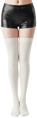 Image of ToBeInStyle Women's Nylon Thigh High Schoolgirl Opaque Stockings