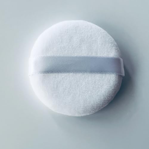 3 Stück Runde Körper Gesicht Gesichts Make-up Kosmetik lose Puderquaste weichen Schwamm (weiß)