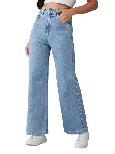 Image of Dolce Crudo High Rise Wide Leg Jeans for Women
