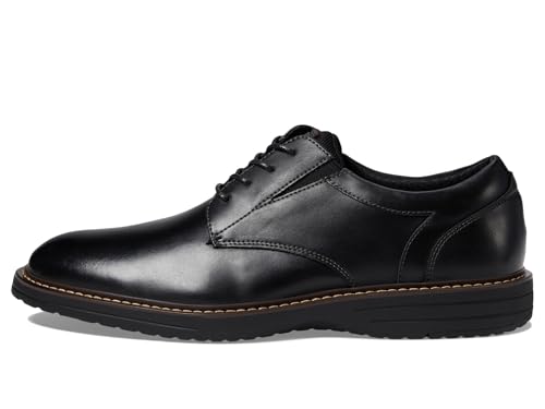 Image of Nunn Bush Griff Plain Toe Oxford Lightweight and Comfortable for All Occasions Leather Lace Up
