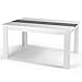 IDMarket - Table à Manger Georgia 8 Personnes Blanche et Grise 160 cm