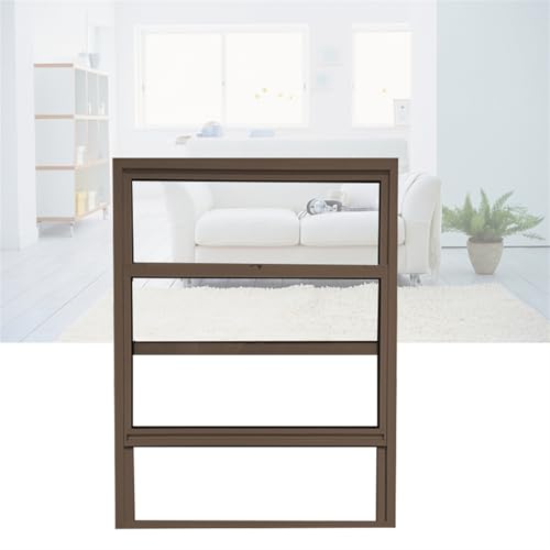 XILYZMO Flush Mount Double Hung Windows, Ventilation Insulated Rotating Hopper Window, Aluminum...