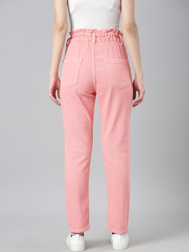 Image of SHOWOFFFF Women Mom Fit Jeans | Denim Jeans for Womens | Mid-Rise Regular Length Jeans for Women's